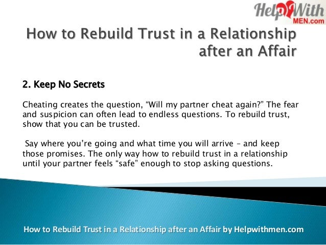 How to rebuild a relationship after a break up